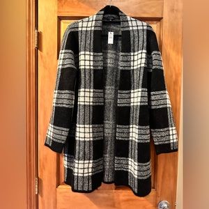 Talbots open front long cardigan